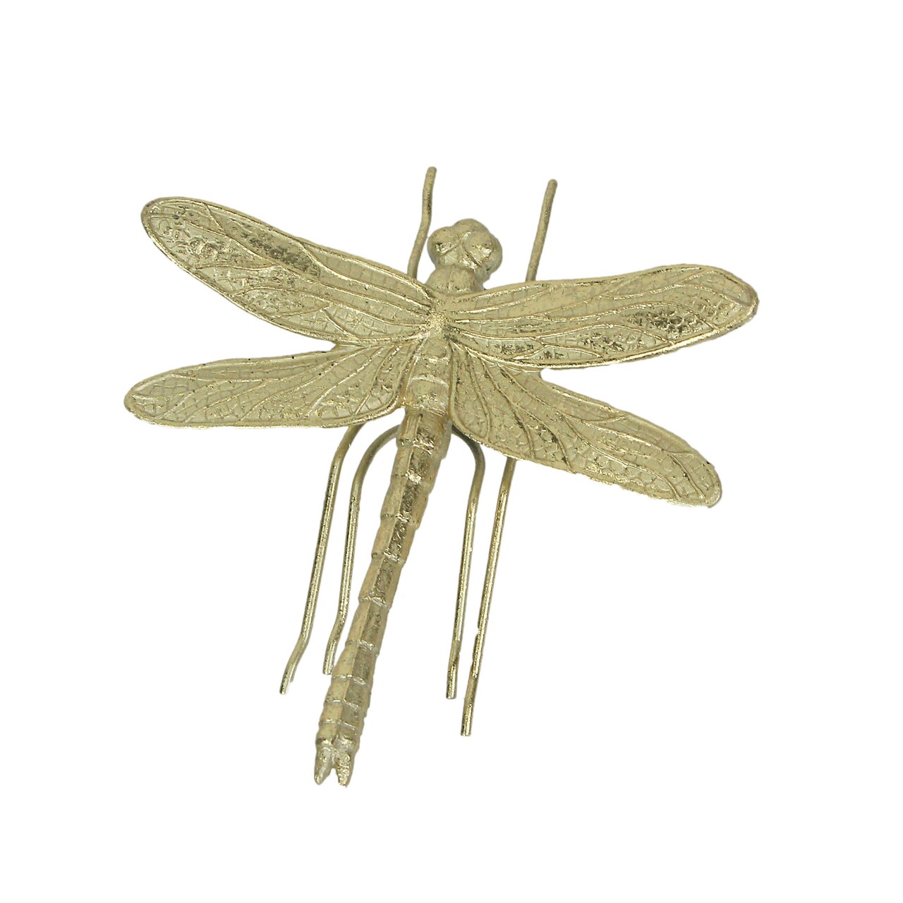 7 Inch Resin Gold Dragonfly Painted Sculpture Wall Art Home Decor Hanging Statue